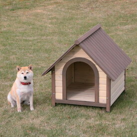 《犬小屋》 ウッディ犬舎 WDK-750 [犬小屋 中型犬用 屋外用 木製 ] おしゃれ アイリスオーヤマ