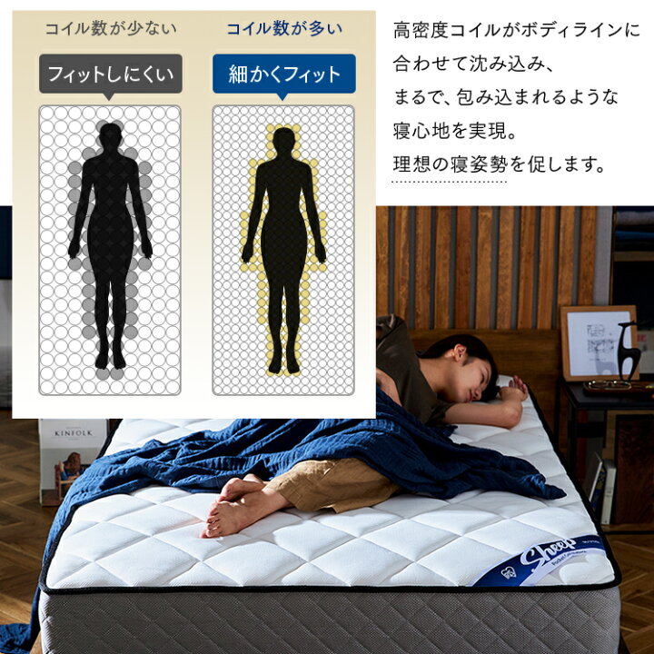 楽天市場】【開梱設置対象】マットレス ダブル ホテルライク ポケット 