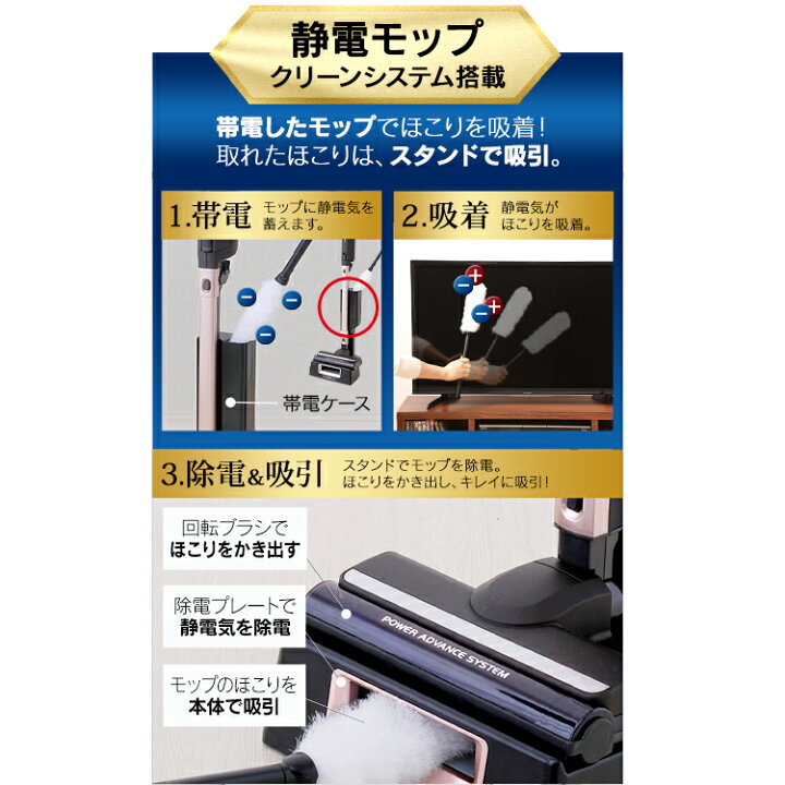 楽天市場】掃除機 コードレス 紙パック式 紙パック アイリスオーヤマ 