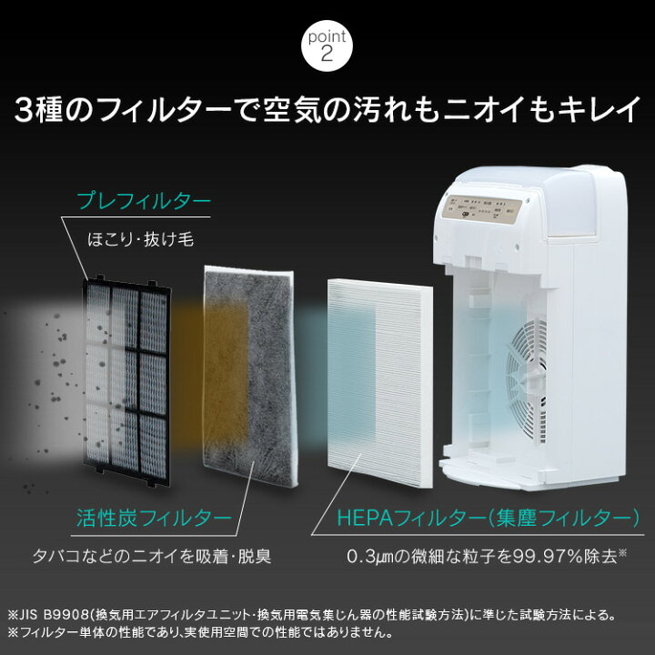 楽天市場】空気清浄機 加湿器 花粉対策 スチーム式 コンパクト 小型 