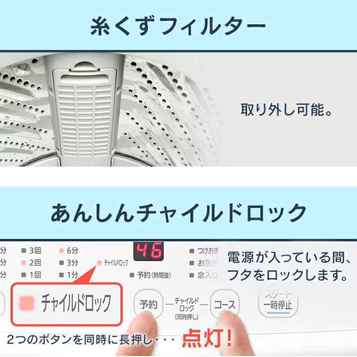 楽天市場】≪ポイント5倍☆13日9:59迄≫洗濯機 4.5kg アイリスオーヤマ 