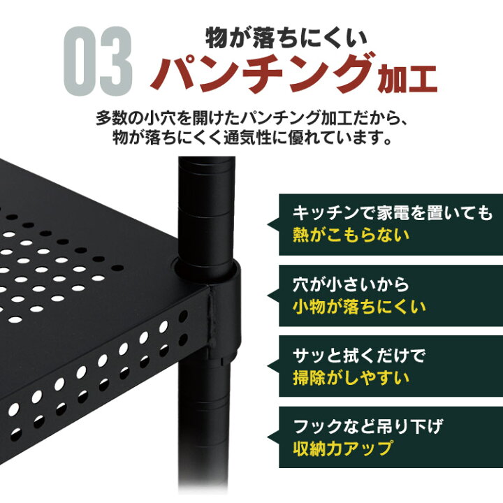 楽天市場】[最大400円OFFクーポン/新生活フェア]【パンチングラック 