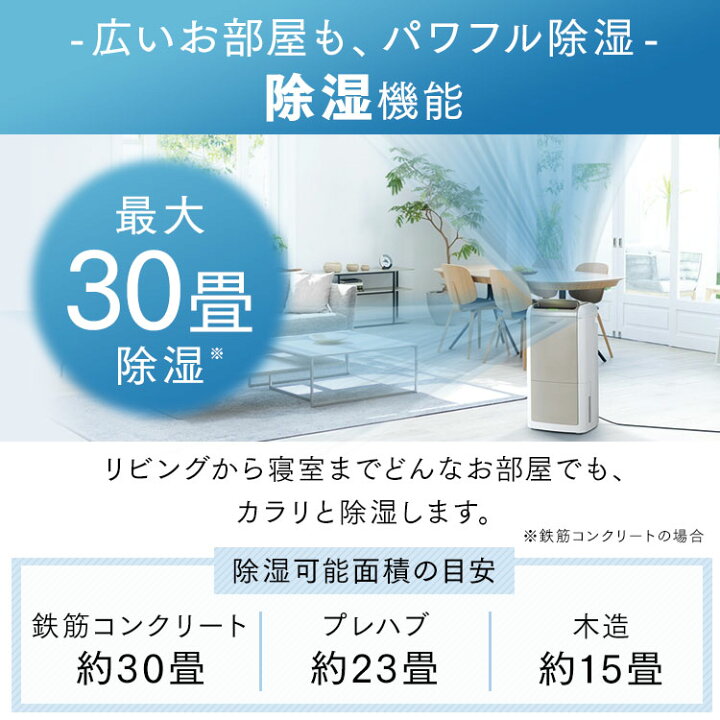 楽天市場】[最大2,000円OFFクーポン] 除湿機 空気清浄機 コンパクト  