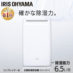 除湿機 コンプレッサー式 コンパクト コンプレッサー DCE-6515除湿器 部屋干し コンプレッサー式 コンパクト 衣類乾燥 小型 衣類乾燥除湿機 湿気 室内物干し 室内干し パワフル 静音 省エネ アイリスオーヤマ 梅雨