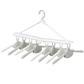 ハンガー プラスチック 洗濯ハンガー ワンタッチ 8連 折りたたみ コンパクト 物干しハンガー ワンタッチハンガー 洗濯物干し 室内物干し 部屋干し グッズ 室内干し 洗濯干し CB JAPAN The hangers ワンタッチ8連ハンガー *