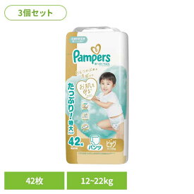 【3個セット】パンパース 肌へのいちばんパンツ / ウルトラジャンボ ビッグ42枚(12-22kg)×3 パンパース ぱんぱーす Pampers p&g オムツ おむつ 紙オムツ 紙おむつ 新生児 赤ちゃん P&Gジャパン合同会社