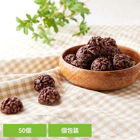 [最大500円OFFクーポン/新生活フェア]チョコクランチ50個 SM00011361チョコ クランチ 人気 パフ 個包装 子供 バレンタイン ホワイトデー 大容量 お徳用 天然生活