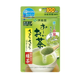 《15日ポイント6倍》お〜いお茶 さらさら抹茶入り緑茶80g飲料 粉末 インスタント 茶 粉末緑茶 粉末茶 インスタント緑茶 粉茶 緑茶 飲み物 パウダー 伊藤園 【D】 【代引不可】