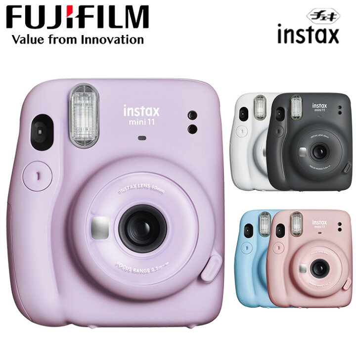 楽天市場 150円offクーポン チェキ Mini11 チェキカメラ Instax 本体チェキ インスタントカメラ ポラロイドカメラ フィルムカメラ ポラロイド カメラ おしゃれ かわいい カラフル ポップ Fujifilm 富士フイルム 富士フィルム Fujifilm D 便利生活 マイルーム