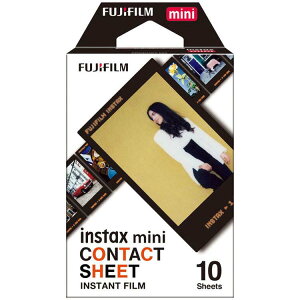 チェキ専用フィルム instax mini CONTACT SHEET（10枚入） 16746486チェキ フイルム ミニフイルム コンタクトシート インスタントカメラ インスタント カメラ チェキ用 フィルム mini40 WW1 INS フジフィル