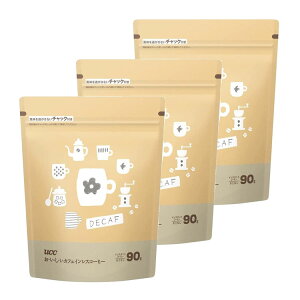 【3個セット】UCC おいしいカフェインレスコーヒー袋 90g コーヒー インスタントコーヒー インスタント マグカップ カフェ 簡単 便利 経済的 香り カフェインレス デカフェ UCC