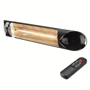 ペガサス・黒(壁・天井取付モデル)2000W B HEAT-A-202B 赤外線 暖房 暖房機器 ヒーター 取り付け型 アルミ【B】