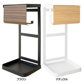 トイレットペーパーホルダー TP-950MToiletPaperHolder TEER（ティール） タテ型収納 トイレ ホルダー ロールストッカー 収納ラック トイレ用品 北欧 木目柄 宮武製作所 ブラウン ナチュラル【TD】【B】 【代引不可】