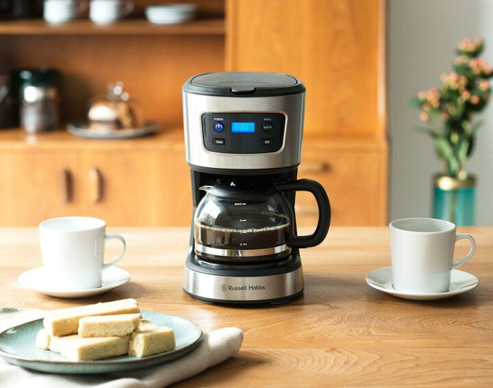 楽天市場 ポイント15倍 ラッセルホブス Russell Hobbs コーヒーメーカー ベーシックドリップ 5カップ ペーパーフィルターレス タイマー 正規販売店 76jp送料無料 Russell Hobbs コーヒーメーカー イギリス おしゃれ かっこいい 新生活 ギフト 贈り物 D B