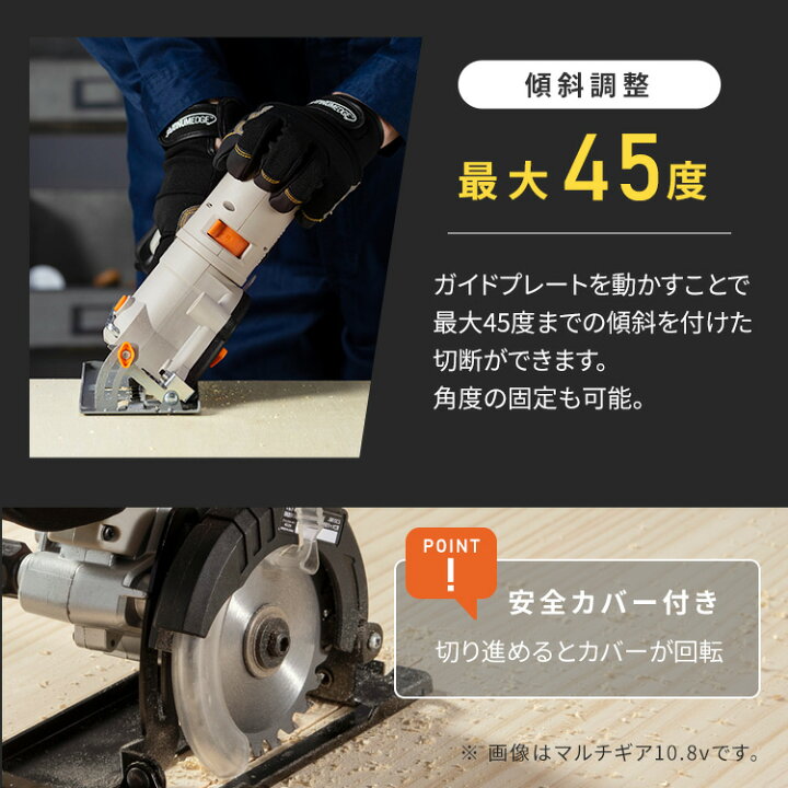 楽天市場】電動工具 電動丸ノコ 丸鋸 18V マルチギア専用ヘッドパーツ 