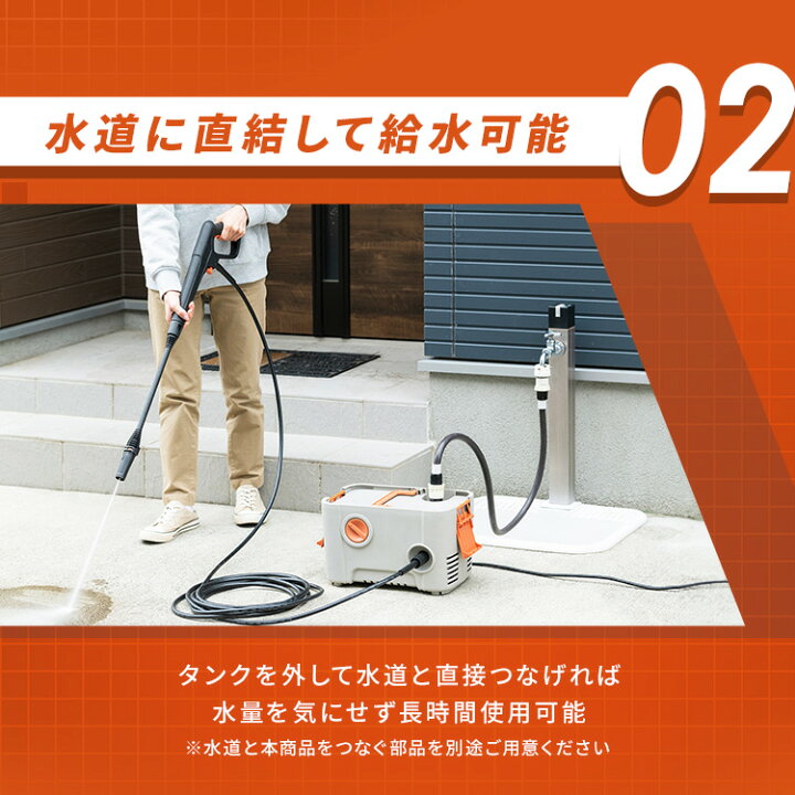 楽天市場】高圧洗浄機 コンパクト 家庭用 タンク式 洗車 アイリス 