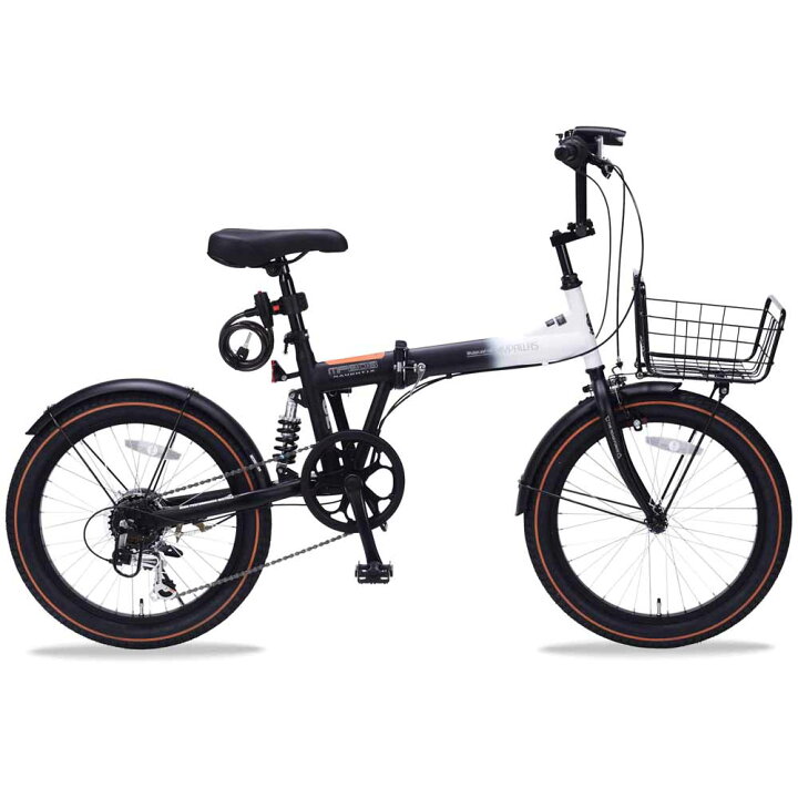 楽天市場】折りたたみ自転車 20インチ 6段変速 自転車 6段ギア LED 