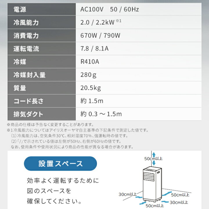 楽天市場】スポットクーラー 家庭用 ポータブルクーラー IPP-2222G 
