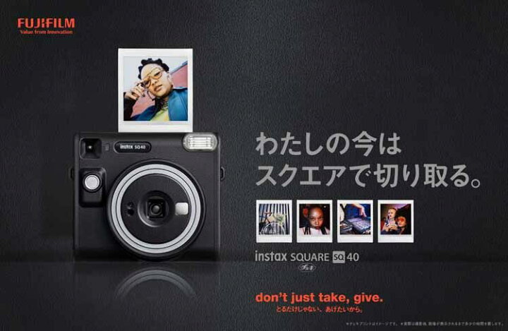 楽天市場】インスタントカメラ INSTAX SQUARE SQ40 ブラック 16802838 