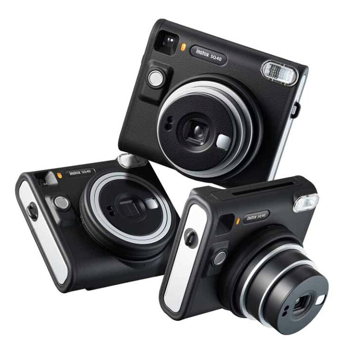 楽天市場】インスタントカメラ INSTAX SQUARE SQ40 ブラック 16802838 