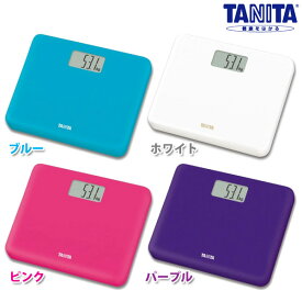 体重計 シンプル タニタ 小型 コンパクト 薄型 送料無料 デジタルヘルスメーター かわいい カラフル ダイエット 健康管理 ブルー ホワイト ピンク パープルTANITA HD-660(PP)【D】