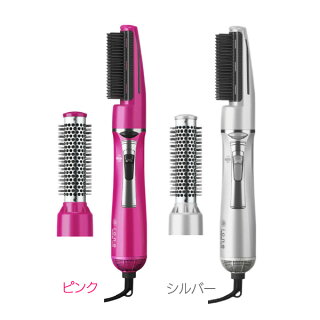 【カールドライヤーテスコム】TESCOMマイナスイオンピンク・シルバーTIC750-P・S【KM】【D】【カールアイロンくるくるドライヤーionカール2wayブラシ】【送料無料】