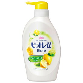 ビオレu フレッシュシトラスの香り ポンプ 480ml ボディウォッシュ ボディソープ ボディシャンプー 弱酸性 液体タイプ 本体 白いボトル 日本製 シトラス Biore ビオレu ビオレ 花王 KAO 花王株式会社 【D】