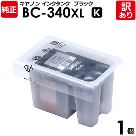 【訳あり】キヤノン 純正品 袋入 BC-340XL BK インク カートリッジ インクタンク BC-340XL 大容量 K ブラック・黒 BLK Canon キャノン 1個【領収書発行OK 】