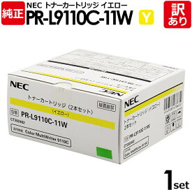 【送料無料】【訳あり】NEC 純正品 PR-L9110C-11W Y 2本セット トナー カートリッジ イエロー エヌイーシー 1セット【領収書発行OK】