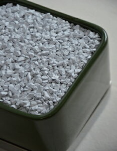 【ポイントキャンペーン中】005-ホワイト デコジャリ 瓦素材マルチング材 小粒5kg 陶器鉢/プランター/インテリア/観葉/アレンジメント/花器