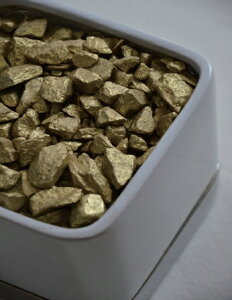 【ポイントキャンペーン中】020-ゴールド デコジャリ 瓦素材マルチング材 大粒5kg 陶器鉢/プランター/インテリア/観葉/アレンジメント/花器