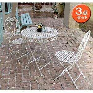 [��������]�u�����e�B�[�N�F�A�C�A���e�[�u��70�ƃ`�F�A2�r��3�_�Z�b�g�^�z���C�g�iSPL-6628WHT-3P�j*