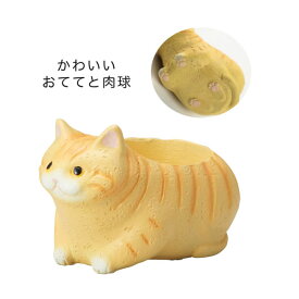 リトルレジンポット くつろぎねこ：マンチカン（4899）（穴無し）