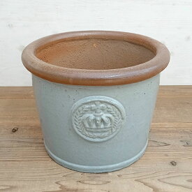 （わけあり特価）釉薬鉢：プロヴァンスワン　直径45×高さ34cm　オクトーバーグレイ（明灰色）