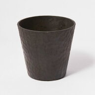 ブラクトエコポット：ブラック／Sサイズ（直径9.7cm、高さ9.0cm）