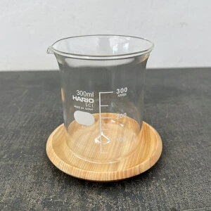 HARIO �r�[�J�[�̌������� 300ml ���M�t���i�K������2.5�`3���A���a7.8cm�A����10.5cm�j