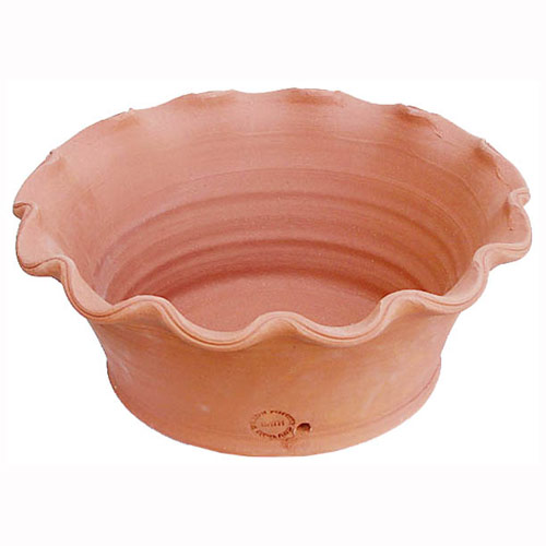 英国高級鉢 本物 ウイローポタリーの陶器鉢 Willow Potteryの鉢 シャロースカロップボウル直径34.5cm 大人の上質