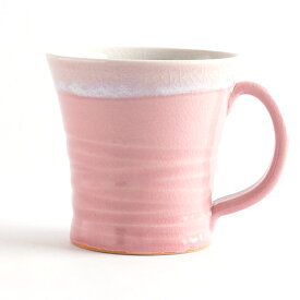 大堀相馬焼 いかりや窯マグカップ(ピンク)