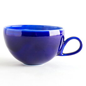 大堀相馬焼 陶吉郎窯マグカップ　丸（瑠璃秞）