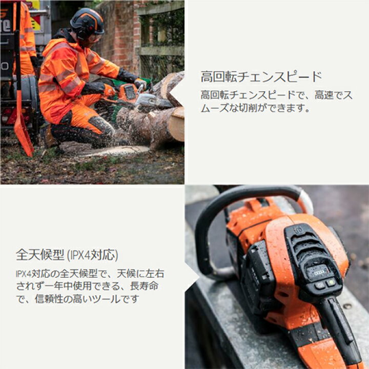 楽天市場】ハスクバーナ Husqvarna バッテリーチェンソー 540iXP 16RT 