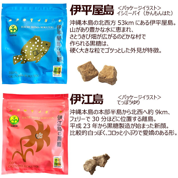 楽天市場 八島黒糖 8種8袋セット 各50g アソート 沖縄黒糖 さとうきび クリックポスト 代引き不可 おやつのへや 楽天市場店
