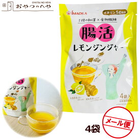腸活 レモンジンジャー 60g(15g×4)×4袋 粉末清涼飲料 メール便(代引き不可) レモン 生姜 しょうが