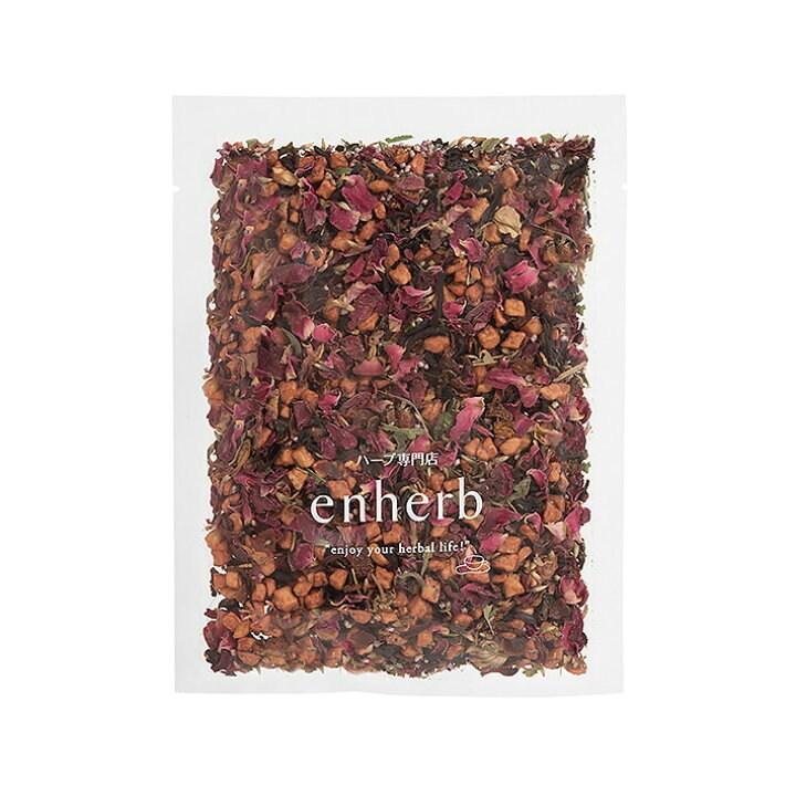 Enherb ハーブティー 凛として輝く女性の苺とローズ茶 30個 デカフェ ノンカフェイン ティーバッグ 定番から日本未入荷