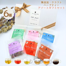 THE VERY HERB 無添加 クラフト ハーブティー 【お試しセット】 6種ブレンド ノンカフェイン 農薬不使用 ハーブ 個包装 ティーバッグ 女性 30代 40代 50代 60代 誕生日 おしゃれ プチギフト プレゼント リラックス 睡眠 美容 体質改善 腸活 代謝 セルフケア