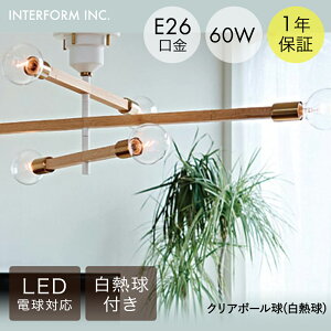 アストルバウム シーリングライト 白熱球 インターフォルム | 照明 おしゃれ シーリング リビング カフェ リビング照明 天井 北欧 ライト ダイニング インテリア 木 ナチュラル シンプル INTER