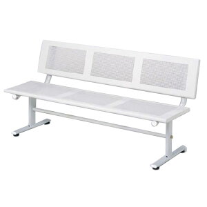 【 法人限定 】 パンチング加工 ベンチ 背もたれ有 業務用 | ベランダ ガーデンチェア 庭 ガーデン ガーデニング 屋外ベンチ チェア ガーデンベンチ テラス バルコニー 長椅子 イス 背もたれ