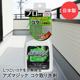 外壁 ブロック コケ取り剤 スプレー アズマジック CH865 アズマ工業 | 強力 苔 コケ 苔取り コケ取り コケ落とし 除去 クリーナー 屋外 屋外用 ベランダ 壁 塀 エクステリア コンクリート 洗剤 ブラッシング
