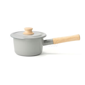 ミルクパン 14cm 蓋付き 富士ホーロー コットンシリーズ | レトロ 鍋 ミニ ih ホーロー IH対応 ホーロー鍋 片手鍋 小鍋 離乳食 お粥 スープ 直火 小さい 1人用 おしゃれ かわいい 琺瑯鍋 ほうろう