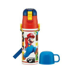 直飲み ・ コップ飲み兼用 超軽量 2WAY ステンレス ボトル 470ml SKDC4 保温 保冷 スケーター | 水筒 子供 こども 子ども キッズ キャラクター 小学生 幼稚園 保育園 こども水筒 直のみ ワンタッチ