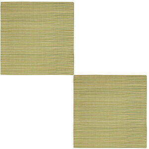 カラーの選べる 軽量 置き畳 紗彩 同色2枚組 65×65×2.5cm 萩原 | 約1畳弱 へりなし畳 フロア畳 ユニット畳 システム畳 可愛い カラフル い草 DIY カット可能 畳 琉球畳風 イ草 防音対策 フロアー